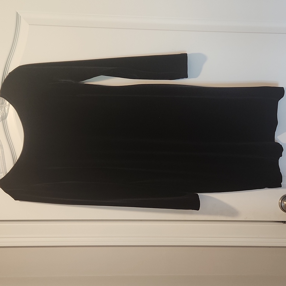 Banana Republic Stretch Velvet Long Sleeve  Dress